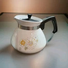 Vintage *Floral Bouquet* Corning Ware 6 Cup Coffee/Tea Pot With Lid