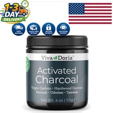 Natural Hardwood-Activated Charcoal Powder, 4 Oz - Gluten Free Detox Solution