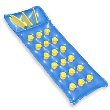 Swimline 9035 Inflatable Pool Mattress with 18 Air Pockets Colors May Vary