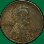 1924-D Lincoln Wheat Cent Fine F Coin #36793