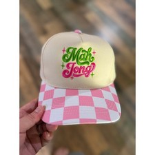 Tired Teachers Social Club Pink Trucker Hat S...
