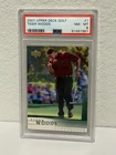 2001 Upper Deck Golf #1 - TIGER WOODS (RC) Rookie - PSA 8