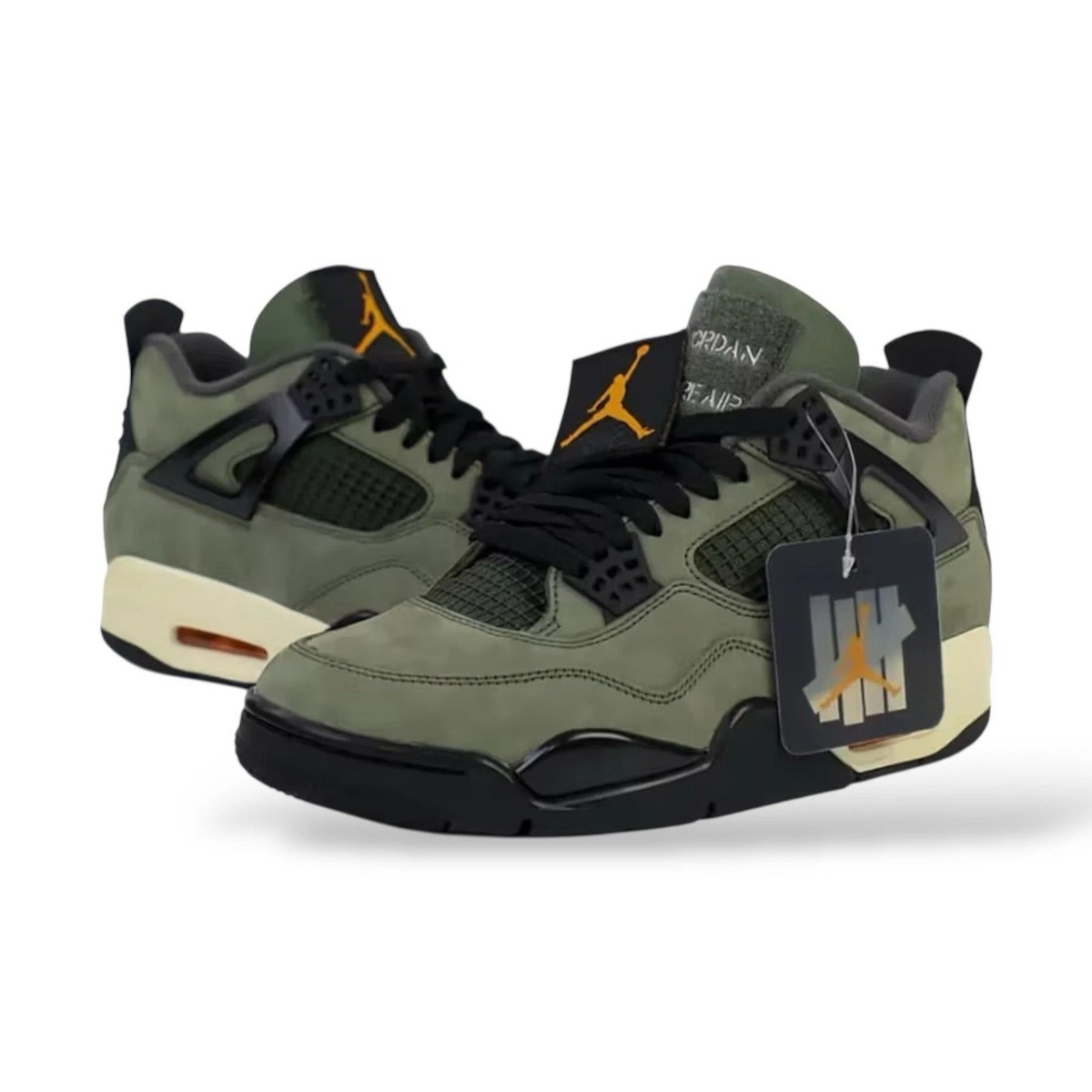 UNDEFEATED X Jordan 4 'Army Green' IB1519-200 Men Shoe | eBay