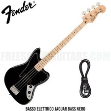Fender Squier Affinity Jaguar Bass H MN BPG Black Basso elettrico + Cavo Jack
