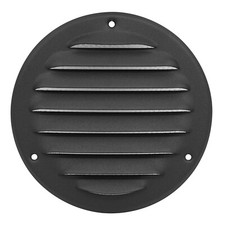 Anthracite Metal Round Air Vent Grille 100mm / 140mm with Fly Screen Duct Cover