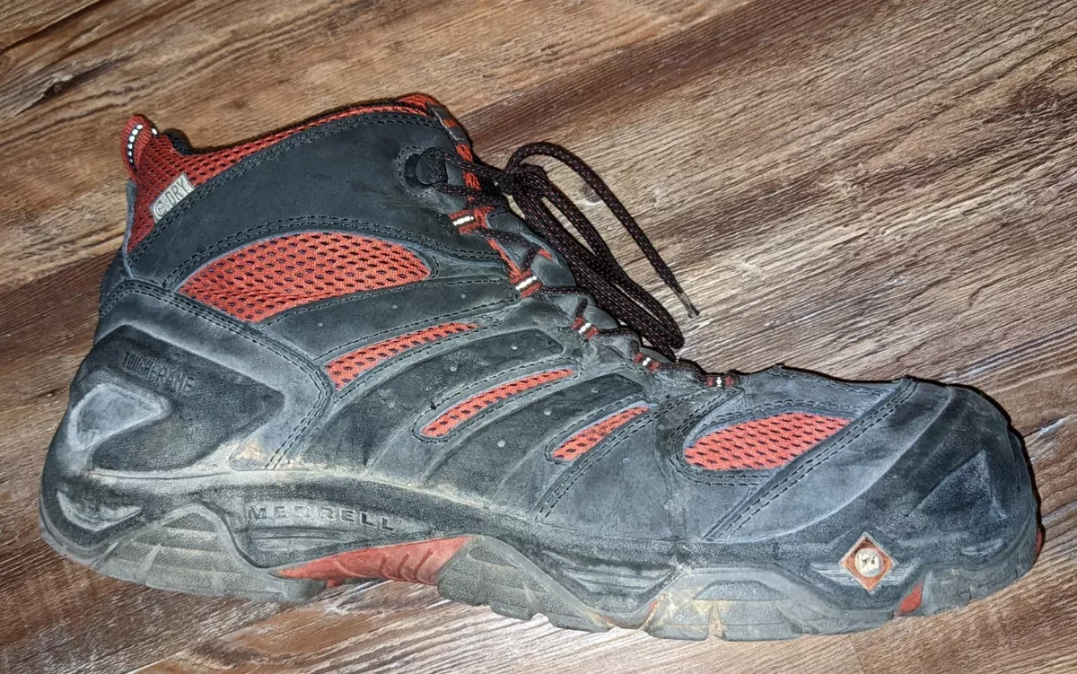 Merrell Work Strongfield Mid Toe work boots mens black size 13 WIDE