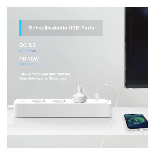 Tapo P300 Intelligente WLAN-Steckdosenleiste 1,5 Meter Smart Home Alexa Google - Bild 4 von 7