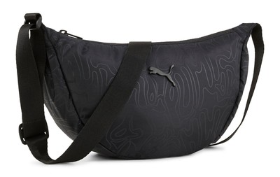 PUMA Pop Half Moon Bag Umhängetasche Tasche Puma Black - Graffiti AOP schwarz