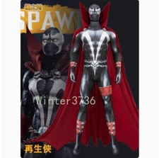 Superhero Spawn Cosplay Costume Jumpsuit+Cape Men's Uniform Halloween Party Prop