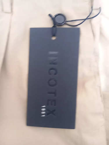 New Incotex Pleat Front, Slim Fit, High Comfort Chinos Trousers- 48 IT - Picture 9 of 14