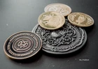 Adjudicator Continental Gold Coin Blood oath marker Wick, John coin