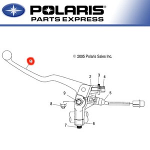 Details About New Genuine Polaris Predator 500 Outlaw 500 Clutch Lever Oem 2010229