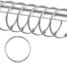 24 Pack Shower Curtain Rings,Rust Proof Shower Curtain Hooks for Bathroom,Circul