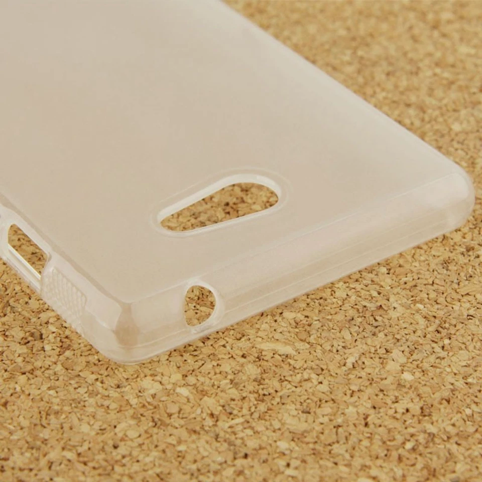 Custodia TPU Per Sony Xperia M2 S50H Traslucido Bianco - Immagine 4 di 4