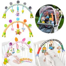 "Enchanting Musical Mobile: Plush Rattles for Babies 0  12 Months, Perfect for Be