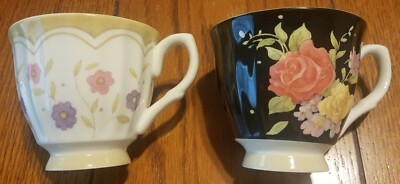 Flower Teacups The Studio Shop Susan Winget Set of 2