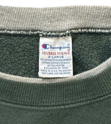 最終値下げ90s USA製Champion Reverse Weave Vintage 90s Champion Reverse Weave Heavyweight Sweatshirt Sz