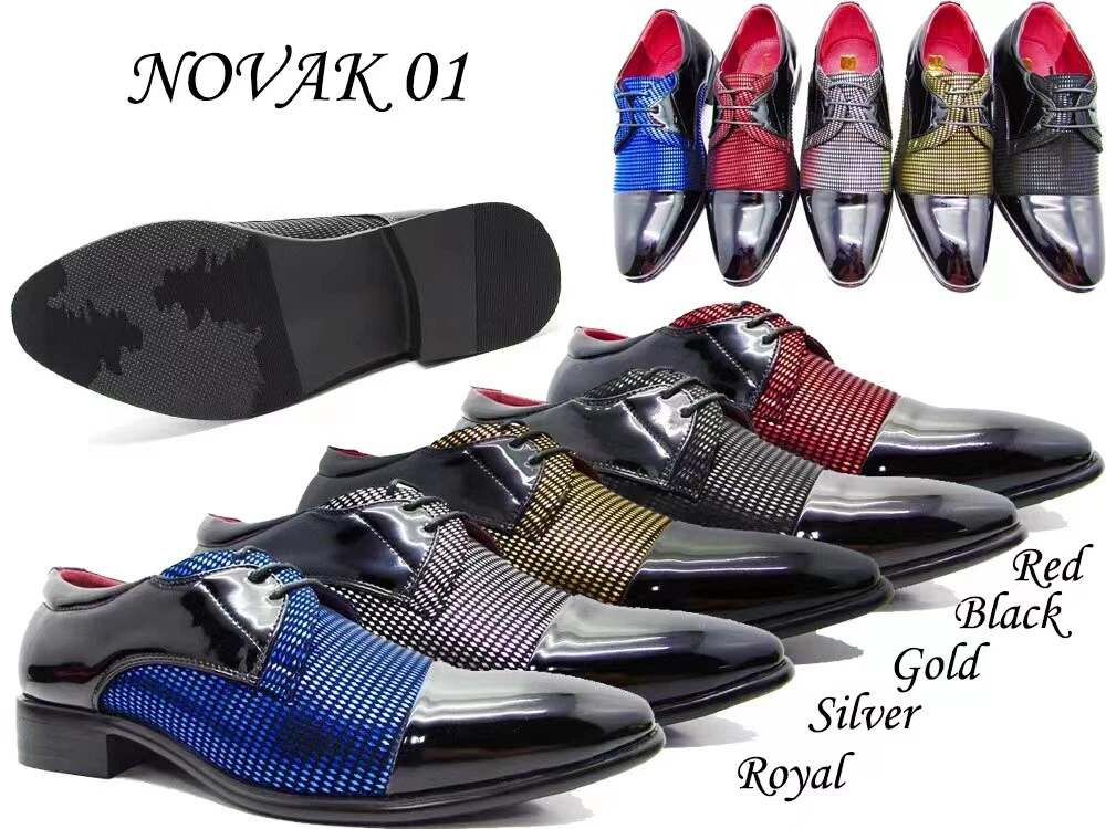 New Men Fashion Dress Shoes Formal Oxford Casual Lace Up Size 7.5 13 NOVAK 01