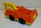 FISHER PRICE Little People Vintage Chunky Little People Orange Tow Truck Car
