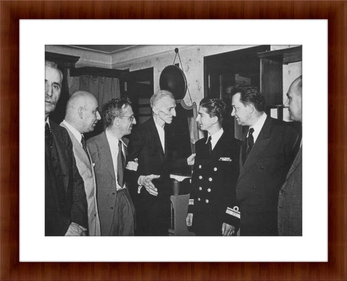 King Peter II of Yugoslavia Visits Nikola Tesla in His Hotel Room c.42 Wall Art
