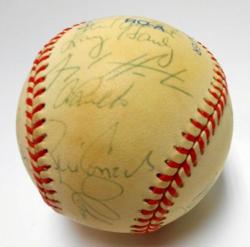 Will Clark Bucky Dent Bobby Witt 1996 Texas Rangers Team Signed Autographed Ball - Picture 10 of 11
