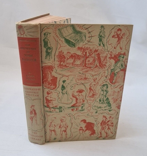 TOM SAWYER by Mark Twain HB DJ - Heirloom Library 1950s - Geoffrey Whittam illus - Picture 5 of 16