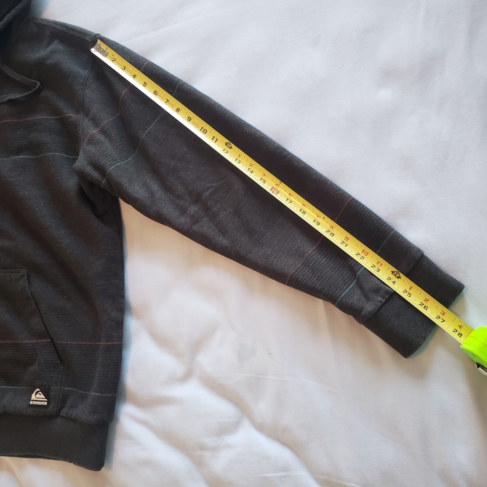 Quiksilver Sherpa Fleece gefütterte Jacke. Herren Größe XL/TG/XG. Grau