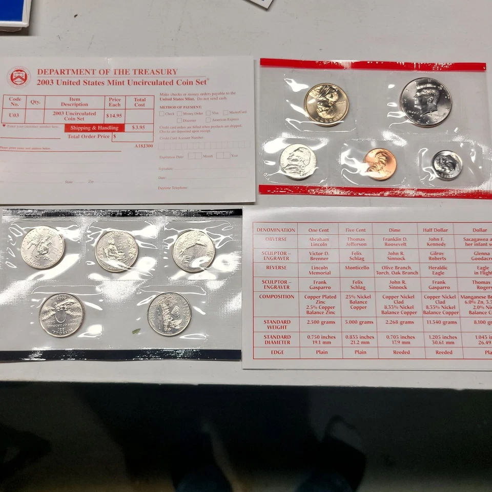 2003 Uncirculated Coin Set U.S Mint Government Packaging OGP COA - Image 2 of 4
