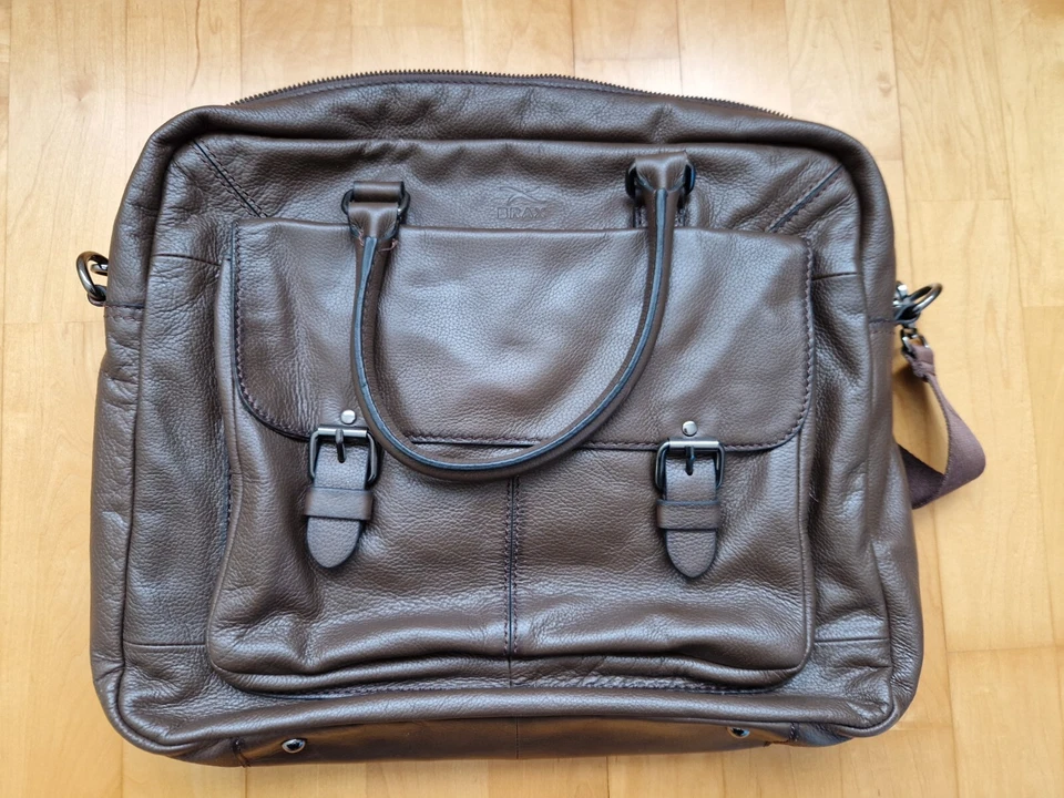 Laptop Tasche Aktentasche Vintage BRAX Braun Leder Zustand GUT