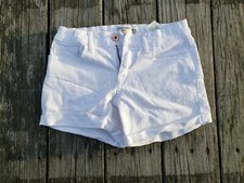 Abercrombie Kids Girls White Denim Shorts Size 15-16
