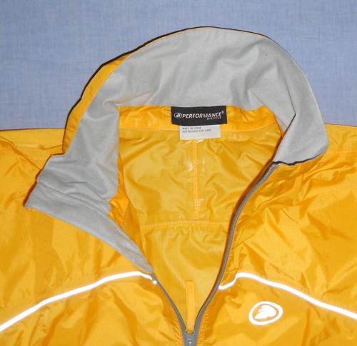 Performance Fahrrad wasserdichte gelbe Nylon Shell Jacke, Herren L - Bild 4 von 8