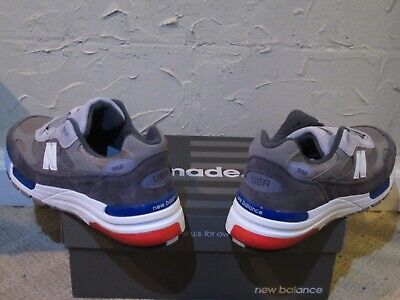 New Balance M992AG 992 Grey Blue Red White Men's Size 10 NEW New Balance M992AG 992 Grey Blue Red White Men's Size 10 NEW