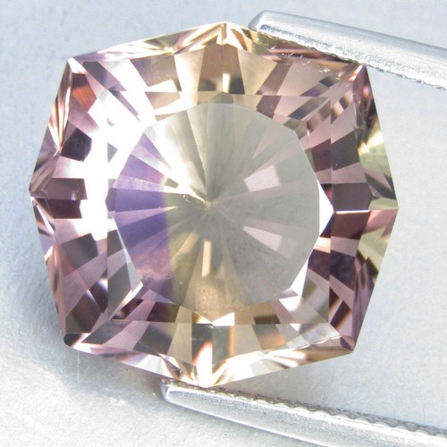 12,48 kt bolivianisches natürliches Ametrin Kissen maßgeschneidert magischer Schliff lose Edelstein - Bild 1 von 6