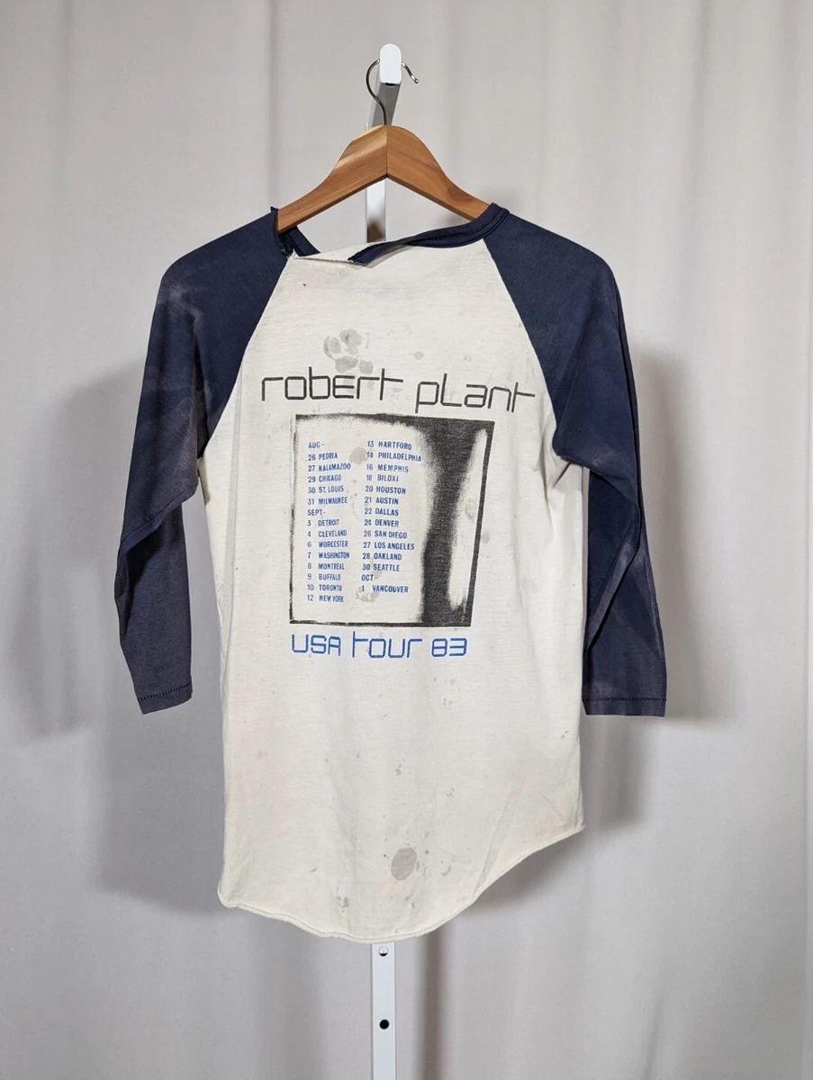 Vintage Robert Plant USA Tour 1983 Stadium T Shirt Thrashed M Led