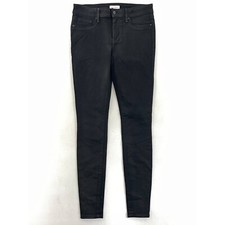 Jessica Simpson Womens Slim Skinny Jeans Black Stretch Dark Wash Mid Rise 4/27