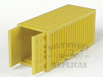 SW Replicas HO Scale 220-1315: 20' CARGO CONTAINER - BOTH DOORS OPEN - YELLOW