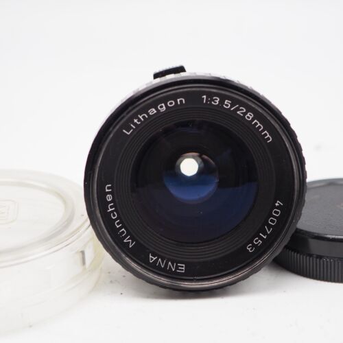 Enna Munchen Lthagon 28mm 1:3.5 M42 Zebra Metal Lens, m/i West Germany PM1 - Picture 2 of 8