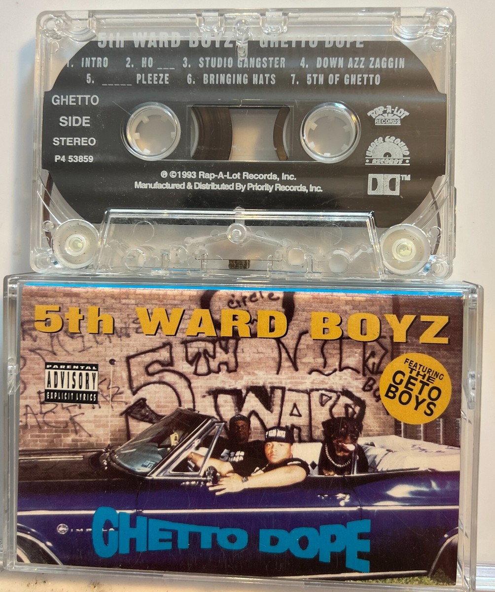 5th Ward Boyz : Ghetto Dope (Cassette Tape 1993 Rap-A-Lot ) *Rare 