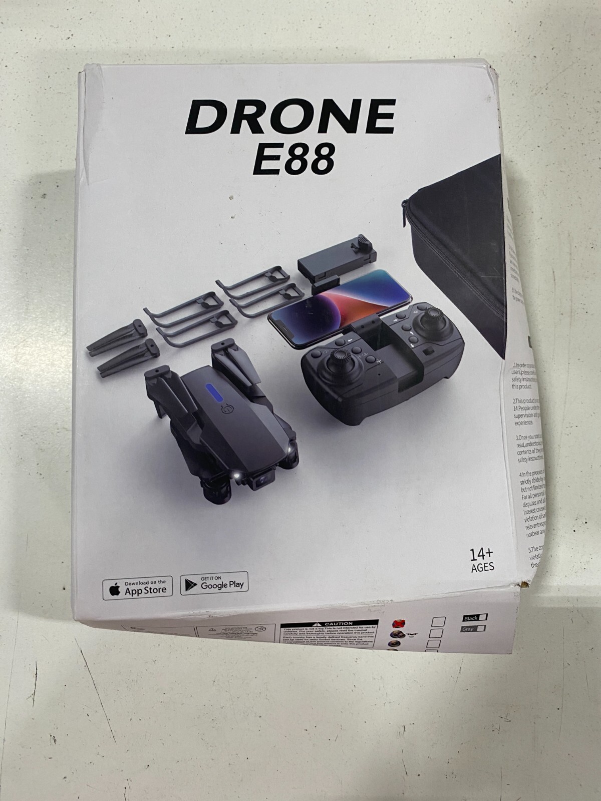 Drone 4K HD Dual Camera RC FPV WiFi Foldable Drones E88 Drone-image