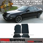 Fits 97-01 Honda Prelude Oe Factory Fitment Floor Mats Carpets Nylon Black (For: Honda Prelude)