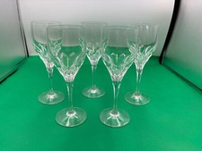 Set of 5 Nachtmann Crystal DIAMANT Wine Glasses 7 5/8"