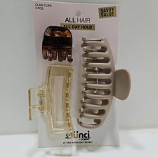 New Scunci Claw Clips - 3 Piece Set for All Hair Types - All Day Hold
