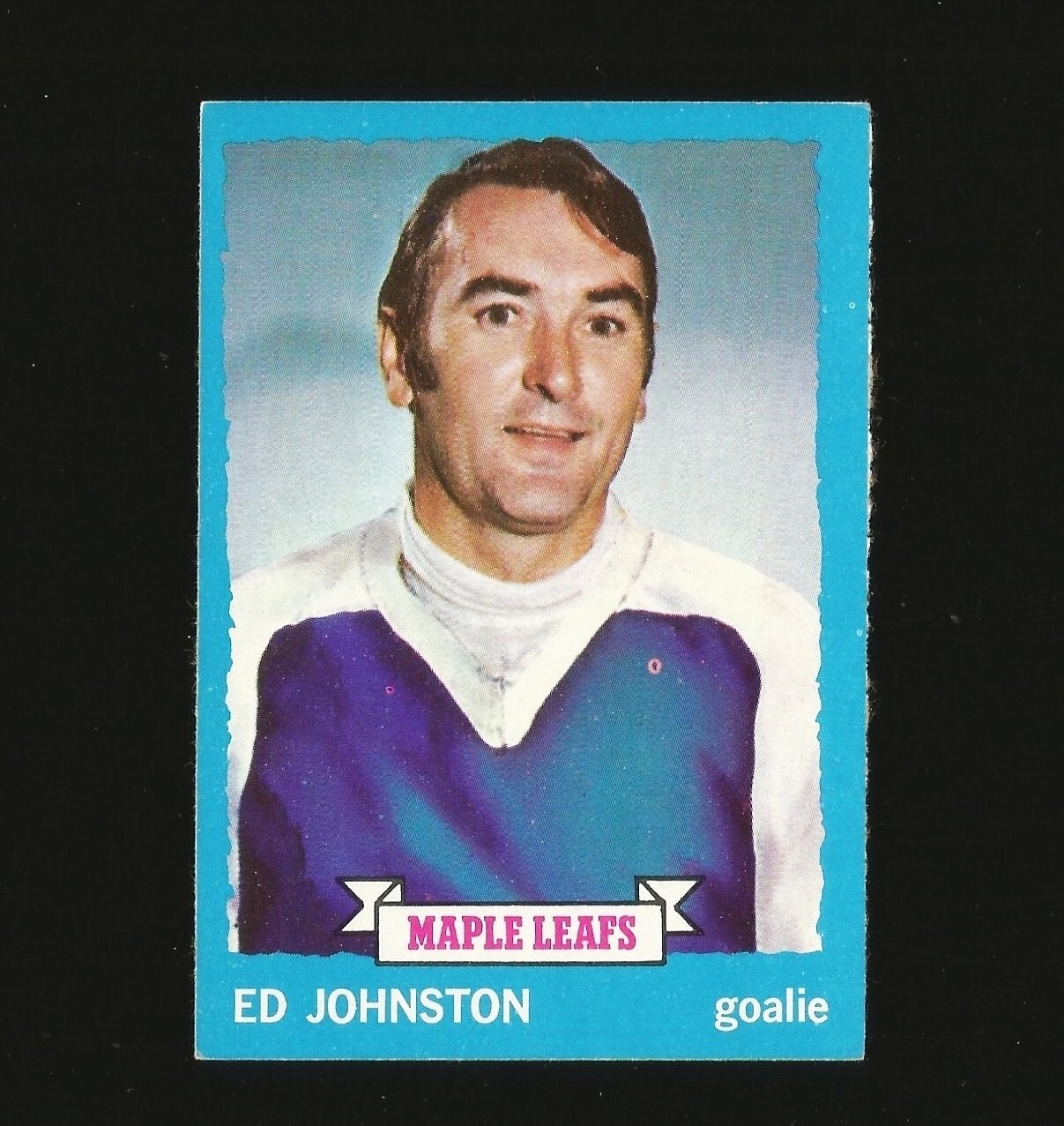 1973-74 Topps Hockey Card Number 23 Ed Johnston Toronto Maple Leafs #23