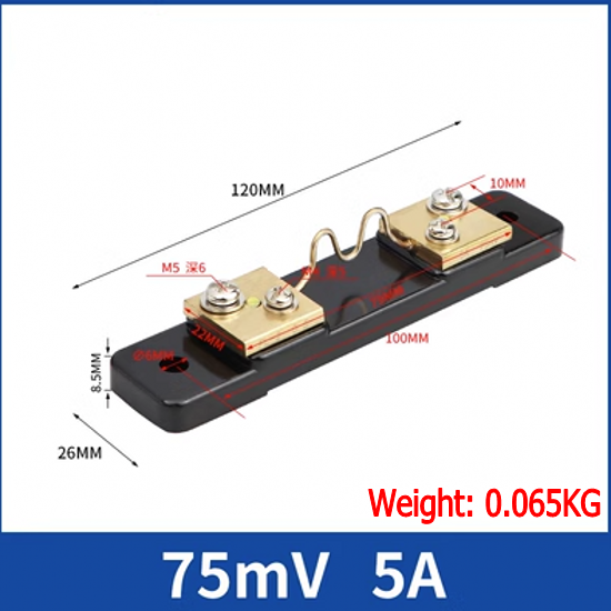 5A/10A/15A/20A~2000A 75mV Serie FL Diverter Amperometro DC Shunt - Foto 2