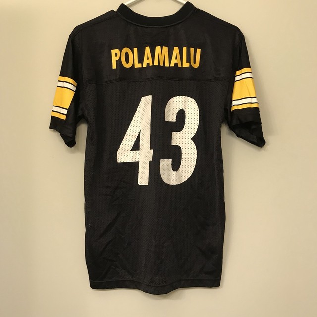 Pittsburgh Steelers #43 Troy Polamalu Jersey Youth Large 14-16 NFL Apparel S6 | eBay