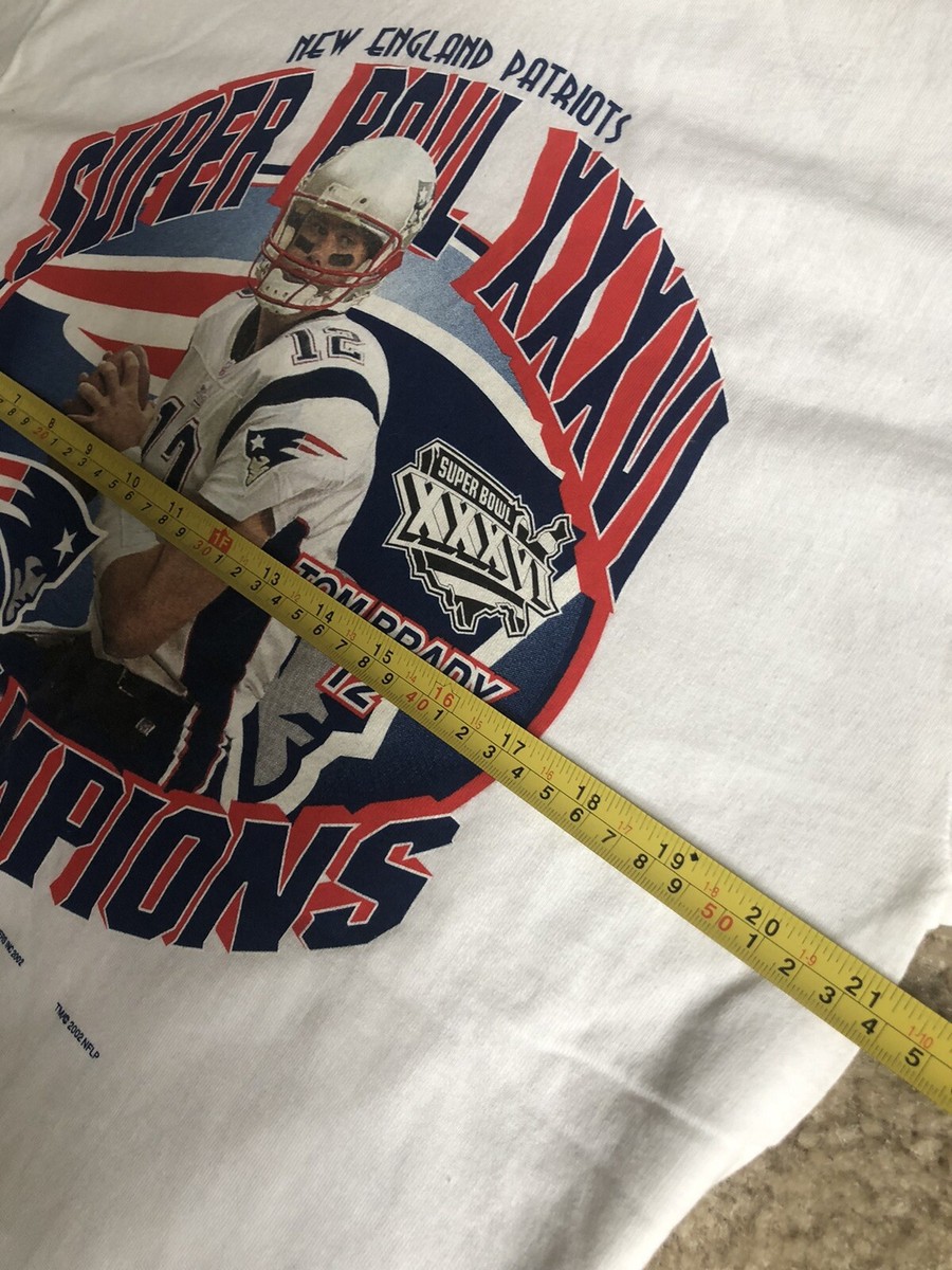 2002 New England Patriots Super Bowl XXXVI Champions TOM