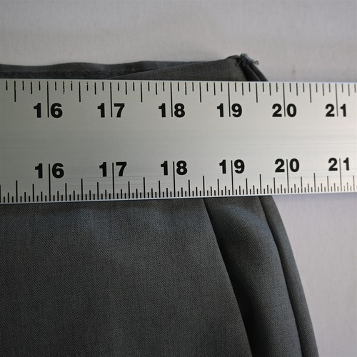 Cool 18 Pro by Haggar 38x30 Gray Flat Front Classic Golf Mens Dress Pants - Picture 2 of 9