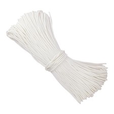 IHDYPPEW 500 Feet 1/4 Inch White Polyester Rope, 6 Mm Polypropylene Utility