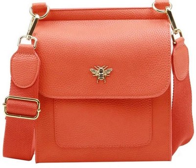 Alice Wheeler London Womens Bloomsbury Crossbody Bag - Orange
