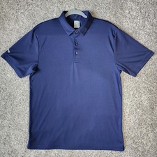 Callaway Polo Shirt Mens Large Navy Blue Opti-Dri Golf Top Performance Excellent